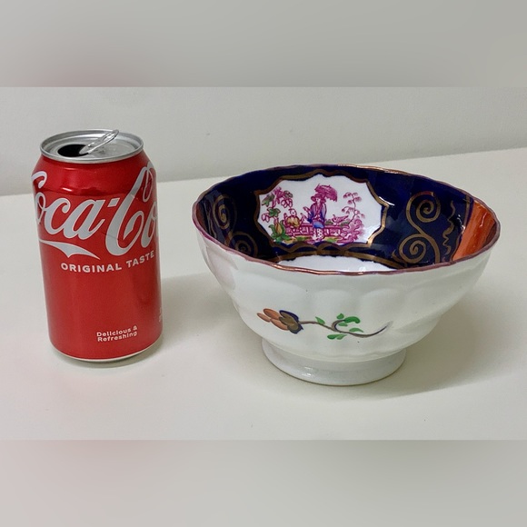 1830s Vintage Gaudy Welsh CHINOISSERIE Lustre Staffordshire Waste/Slop Bowl - Picture 4 of 15